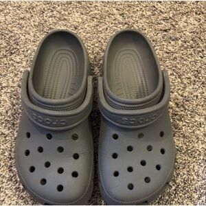 gray crocs